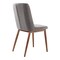 Armen Living Wade Mid-Century Dining Chair in Walnut Finish and Gray Fabric, PK2 LCWDSIGR - alternate 5